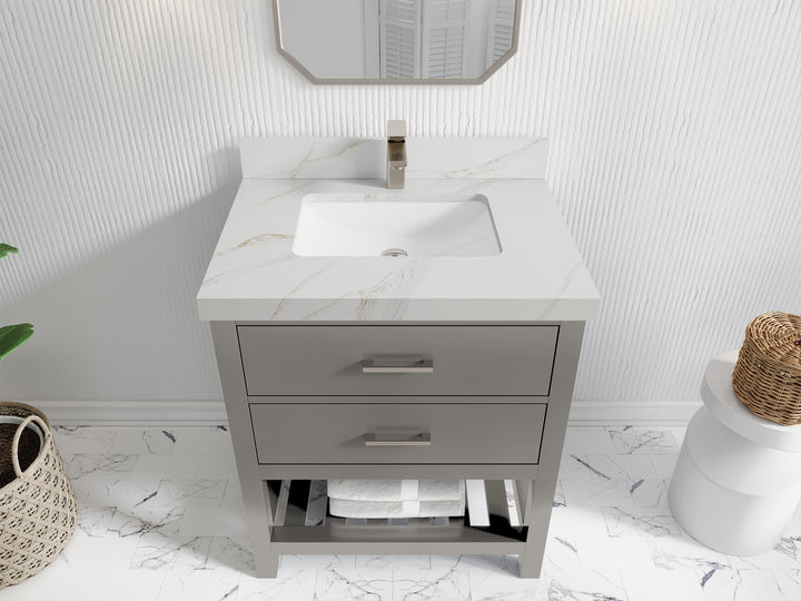 Parker 30 in. W x 22 in. D Single Sink Bathroom Vanity - photo 27