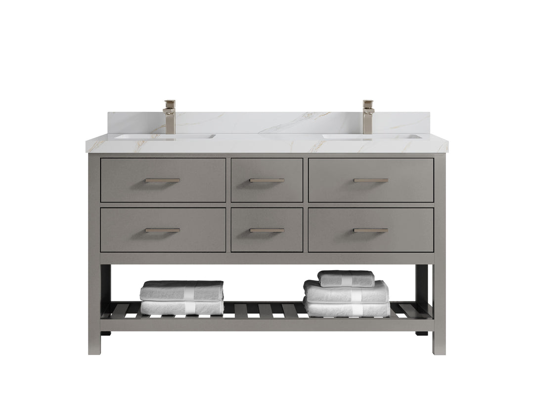 Parker 60 in. W x 22 in. D Double Sink Bathroom Vanity