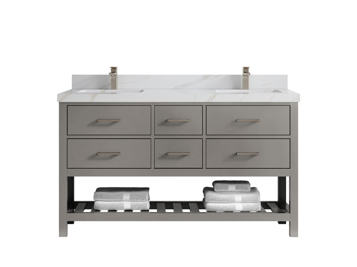 Parker 60 in. W x 22 in. D Double Sink Bathroom Vanity - photo 22