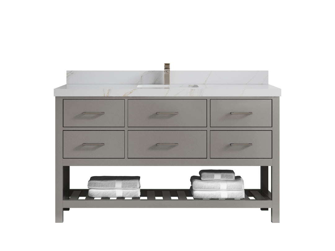 Parker 60 in. W x 22 in. D Single Sink Bathroom Vanity