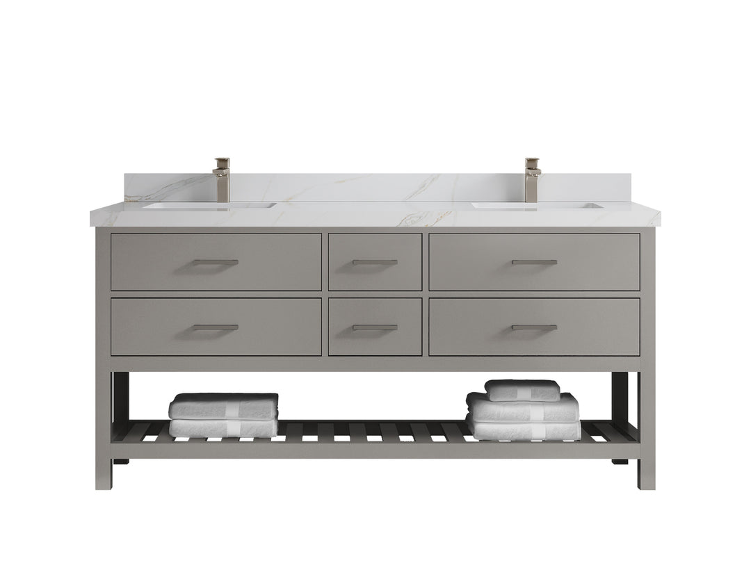 Parker 72 in. W x 22 in. D Double Sink Bathroom Vanity