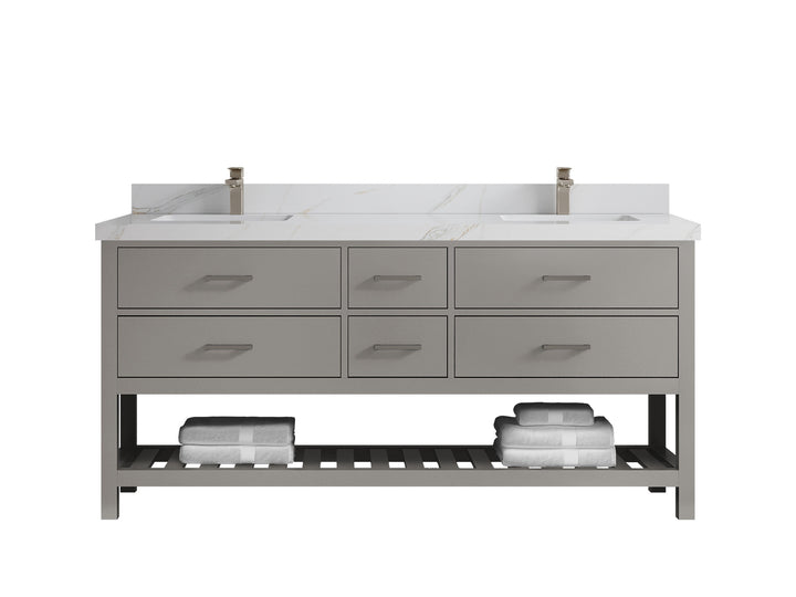 Parker 72 in. W x 22 in. D Double Sink Bathroom Vanity - photo 22