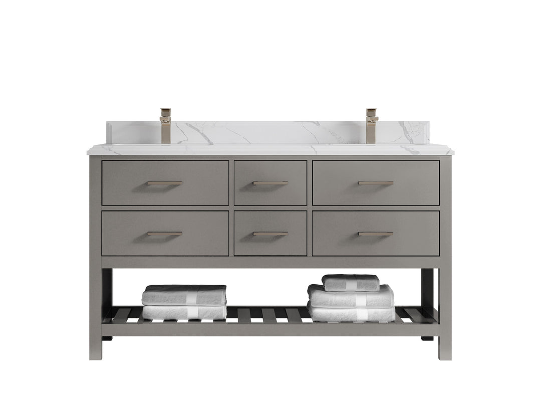 Parker 60 in. W x 22 in. D Double Sink Bathroom Vanity