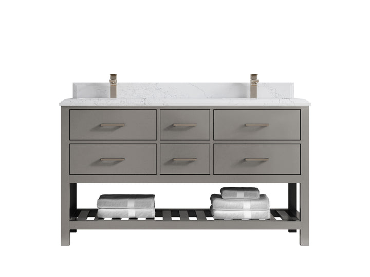 Parker 60 in. W x 22 in. D Double Sink Bathroom Vanity - photo 47