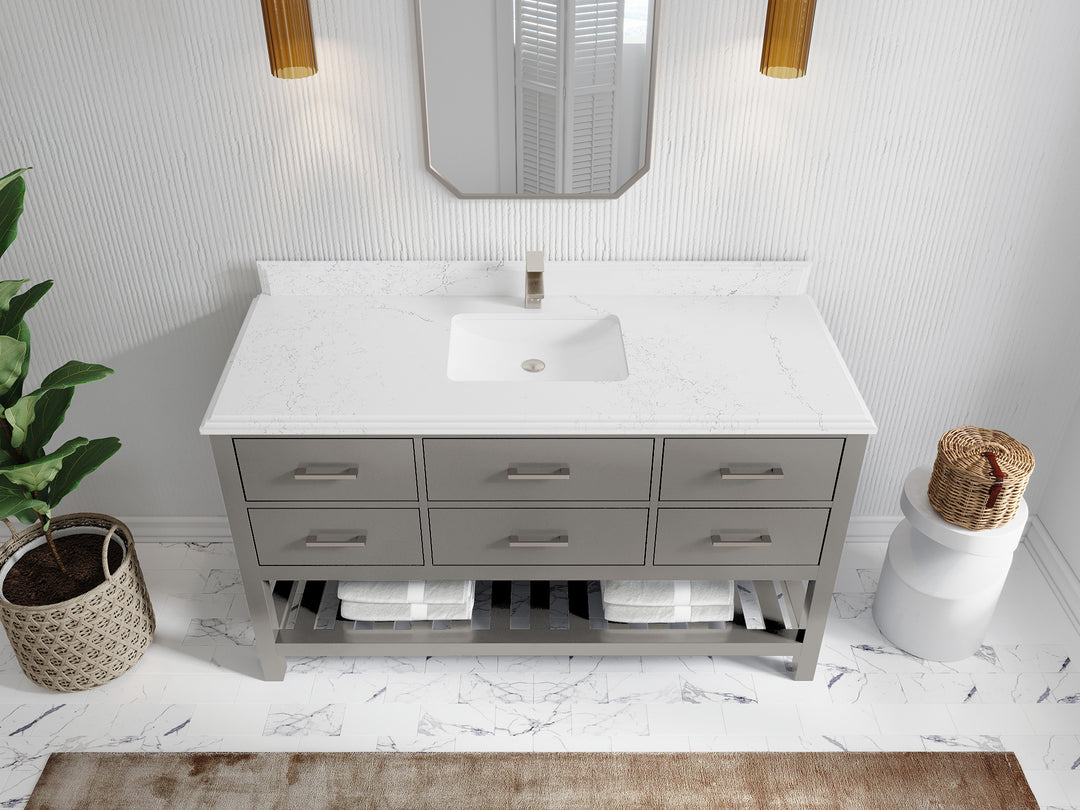 Parker 60 in. W x 22 in. D Single Sink Bathroom Vanity