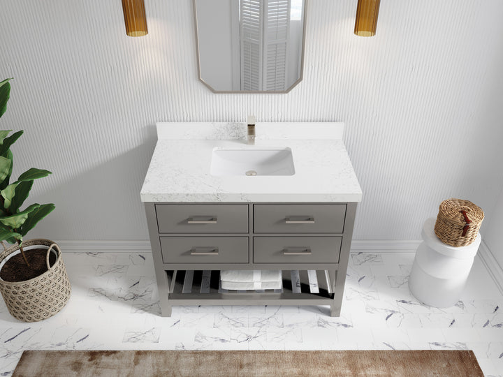 Parker 42 in. W x 22 in. D Single Sink Bathroom Vanity - photo 23