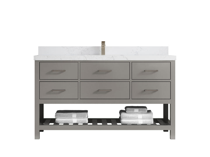 Parker 60 in. W x 22 in. D Single Sink Bathroom Vanity - photo 22