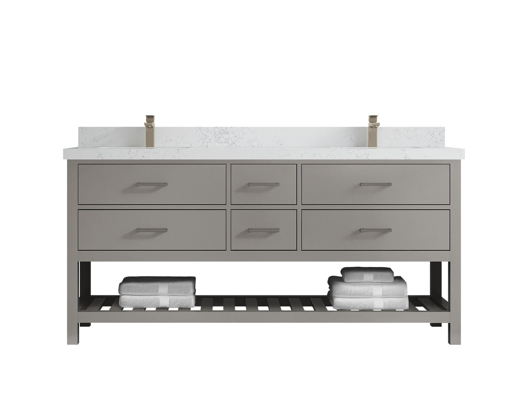 Parker 72 in. W x 22 in. D Double Sink Bathroom Vanity