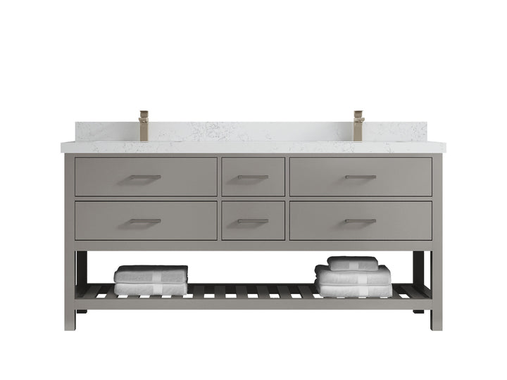 Parker 72 in. W x 22 in. D Double Sink Bathroom Vanity - photo 24