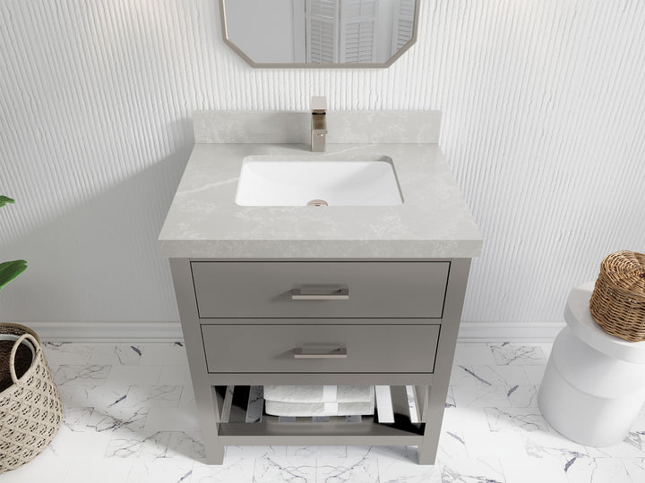 Parker 30 in. W x 22 in. D Single Sink Bathroom Vanity - photo 31