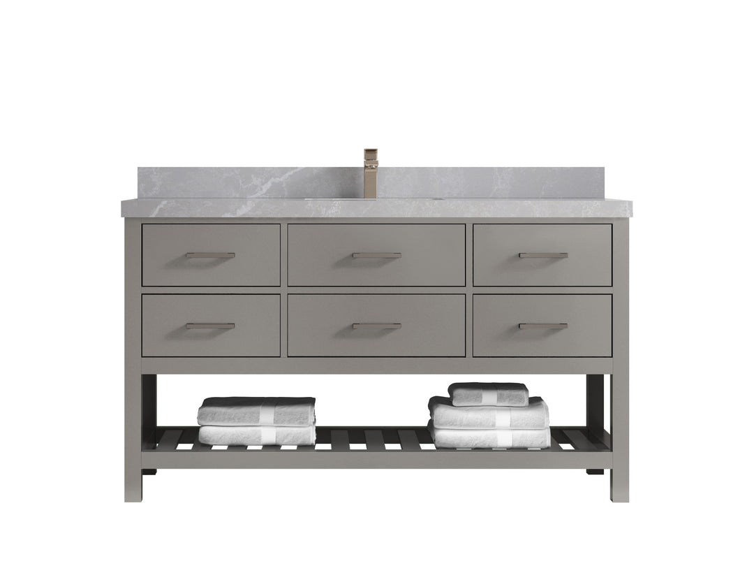 Parker 60 in. W x 22 in. D Single Sink Bathroom Vanity