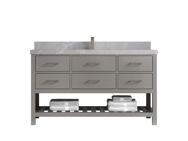 Parker 60 in. W x 22 in. D Single Sink Bathroom Vanity - photo 24