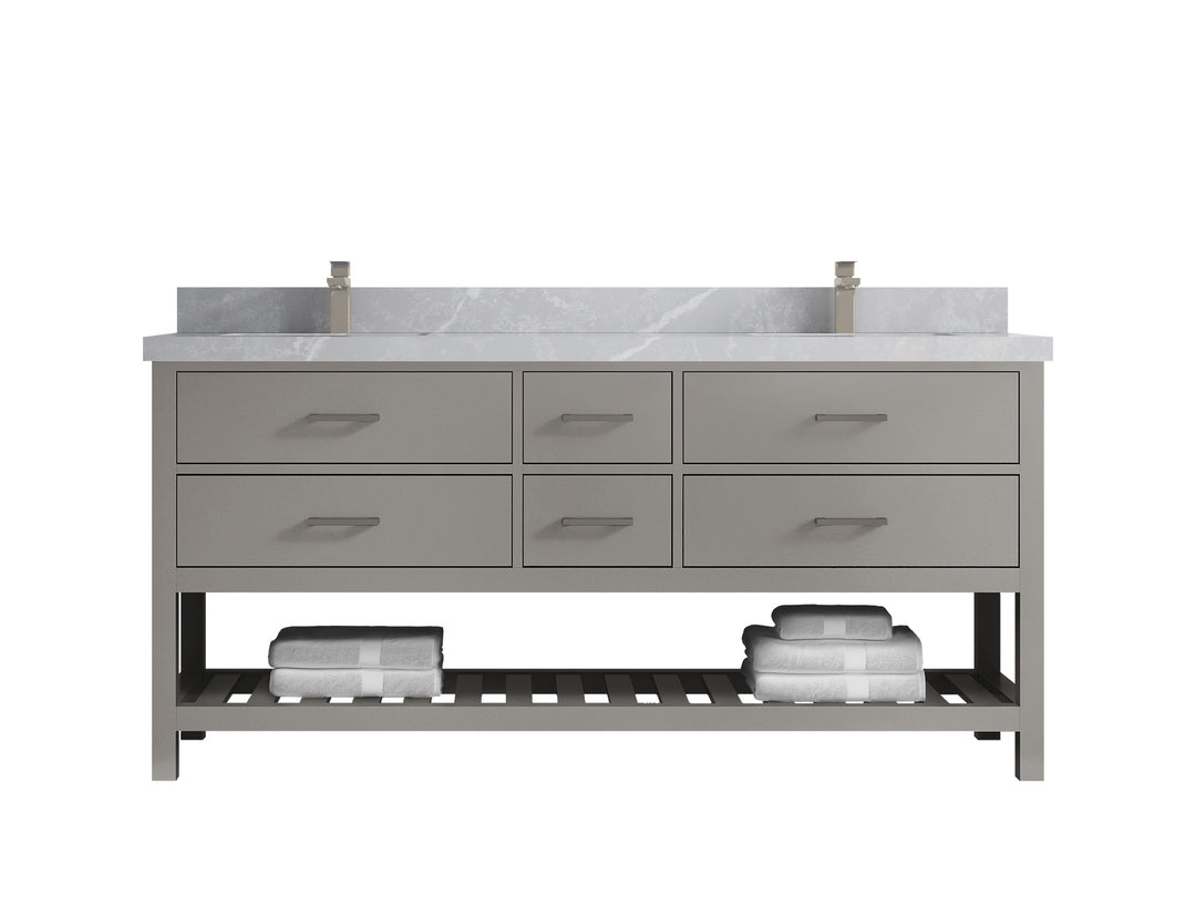 Parker 72 in. W x 22 in. D Double Sink Bathroom Vanity