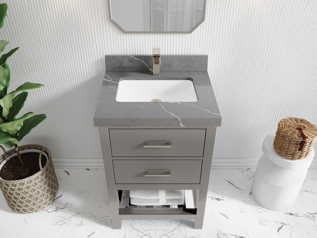 Parker 24 in. W x 22 in. D Single Sink Bathroom Vanity