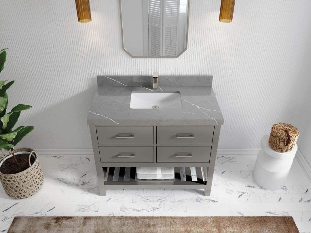 Parker 42 in. W x 22 in. D Single Sink Bathroom Vanity