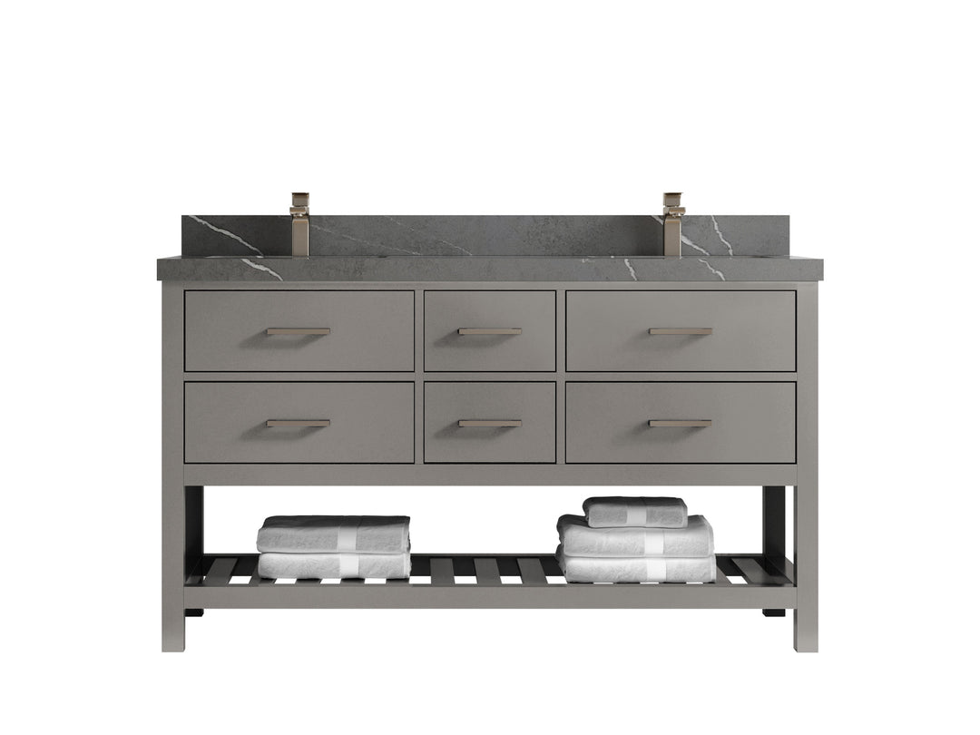 Parker 60 in. W x 22 in. D Double Sink Bathroom Vanity