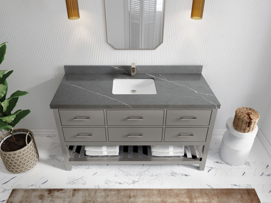 Parker 60 in. W x 22 in. D Single Sink Bathroom Vanity
