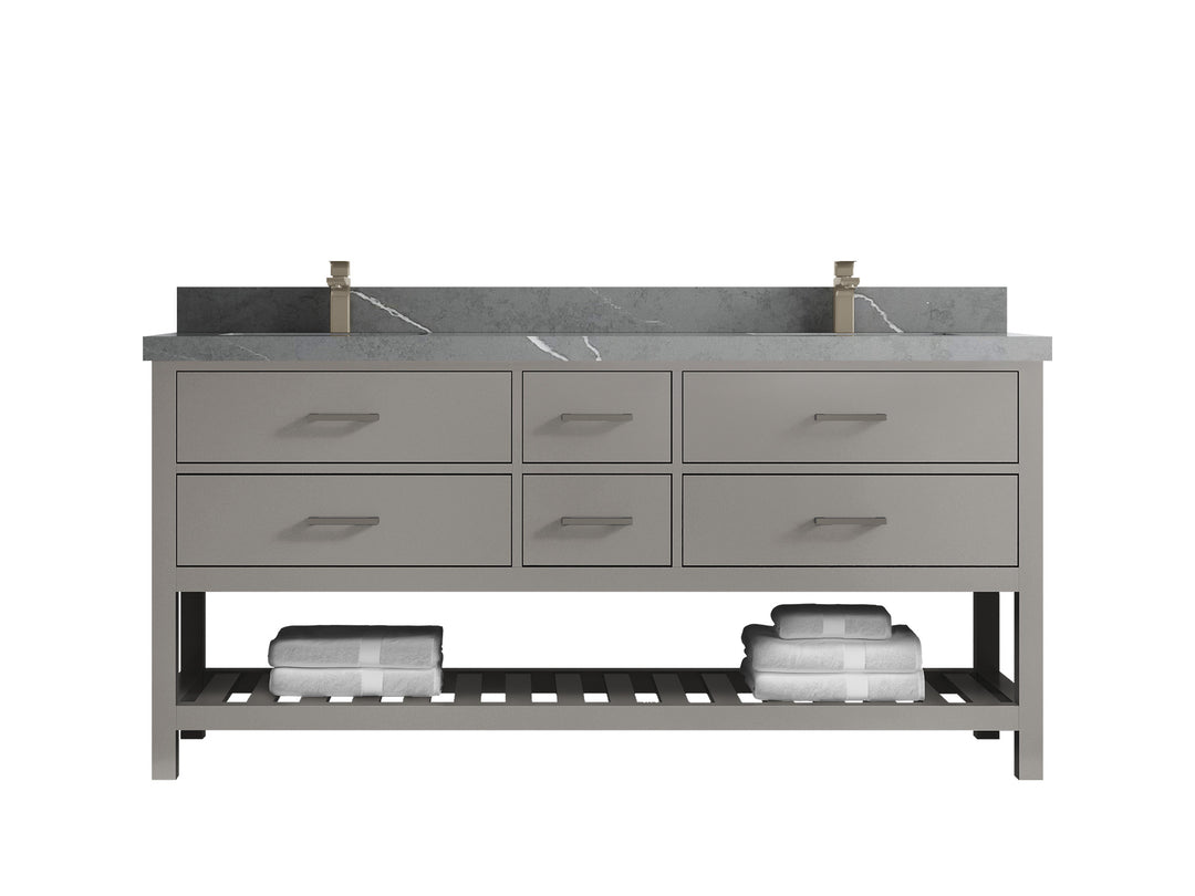 Parker 72 in. W x 22 in. D Double Sink Bathroom Vanity