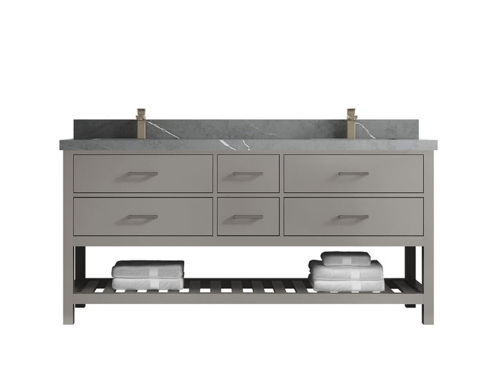Parker 72 in. W x 22 in. D Double Sink Bathroom Vanity - photo 28