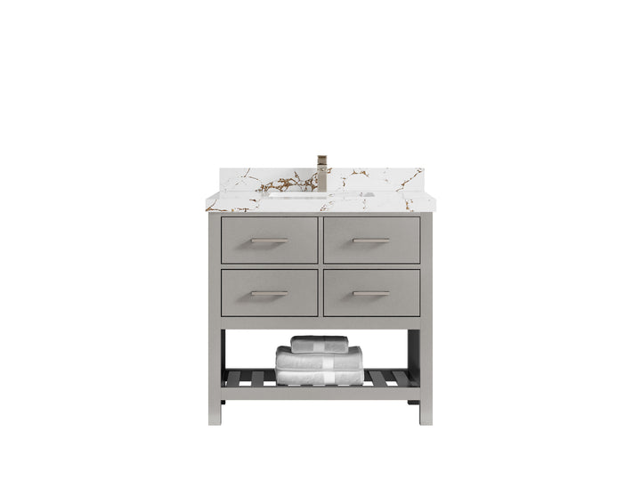 Parker 36 in. W x 22 in. D Single Sink Bathroom Vanity - photo 28