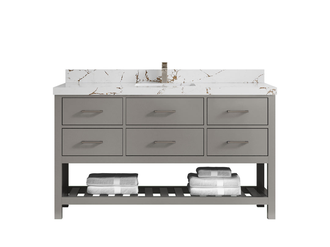 Parker 60 in. W x 22 in. D Single Sink Bathroom Vanity