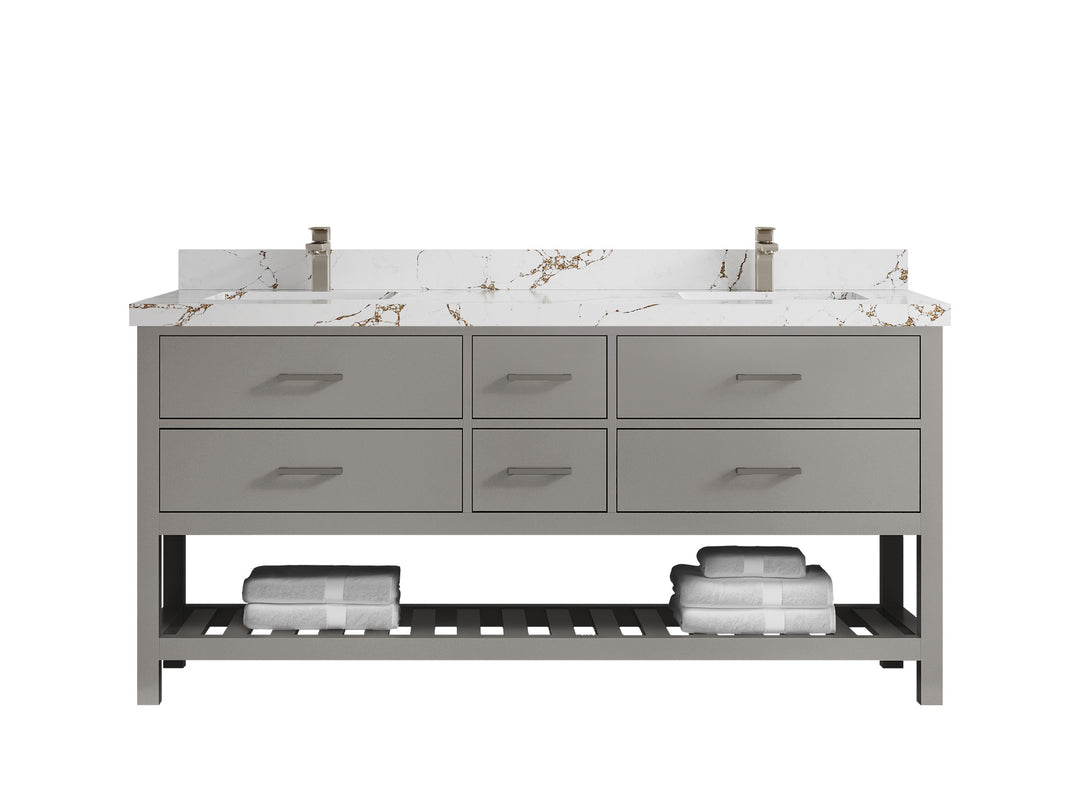 Parker 72 in. W x 22 in. D Double Sink Bathroom Vanity