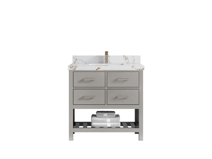 Parker 36 in. W x 22 in. D Single Sink Bathroom Vanity - photo 30