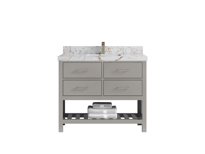 Parker 42 in. W x 22 in. D Single Sink Bathroom Vanity - photo 32