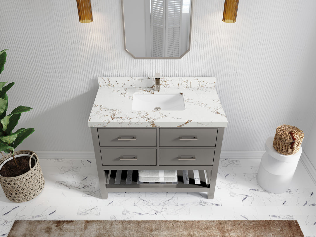 Parker 42 in. W x 22 in. D Single Sink Bathroom Vanity
