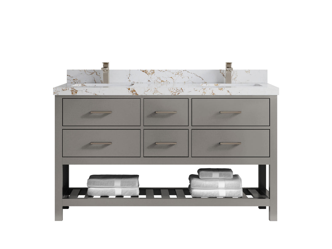 Parker 60 in. W x 22 in. D Double Sink Bathroom Vanity