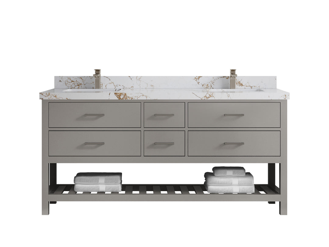 Parker 72 in. W x 22 in. D Double Sink Bathroom Vanity