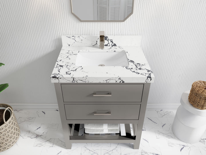 Parker 30 in. W x 22 in. D Single Sink Bathroom Vanity - photo 11