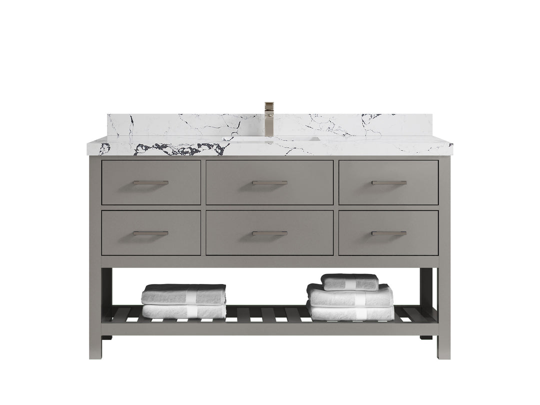 Parker 60 in. W x 22 in. D Single Sink Bathroom Vanity