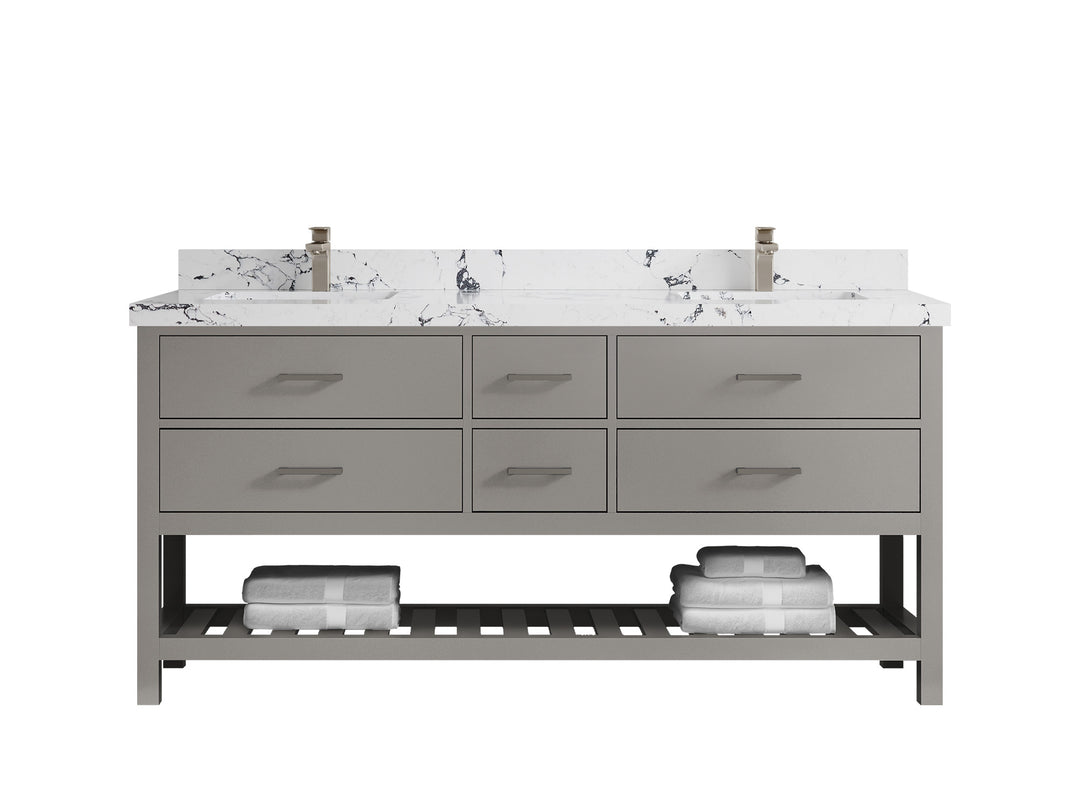 Parker 72 in. W x 22 in. D Double Sink Bathroom Vanity