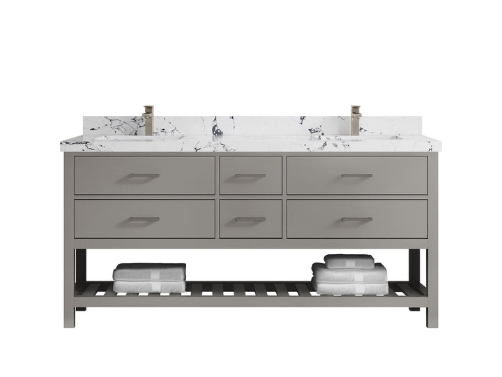 Parker 72 in. W x 22 in. D Double Sink Bathroom Vanity - photo 34