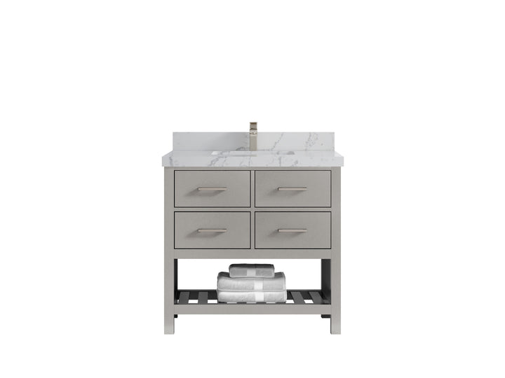Parker 36 in. W x 22 in. D Single Sink Bathroom Vanity - photo 34