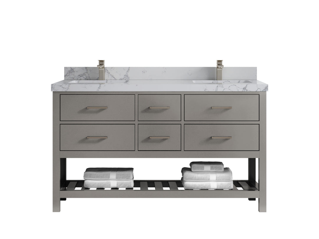 Parker 60 in. W x 22 in. D Double Sink Bathroom Vanity