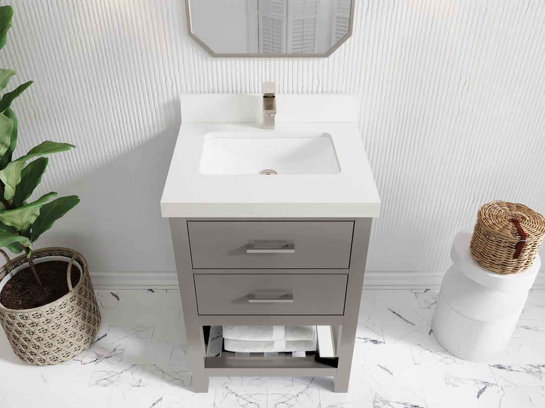 Parker 24 in. W x 22 in. D Single Sink Bathroom Vanity