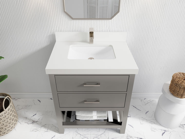 Parker 30 in. W x 22 in. D Single Sink Bathroom Vanity - photo 37