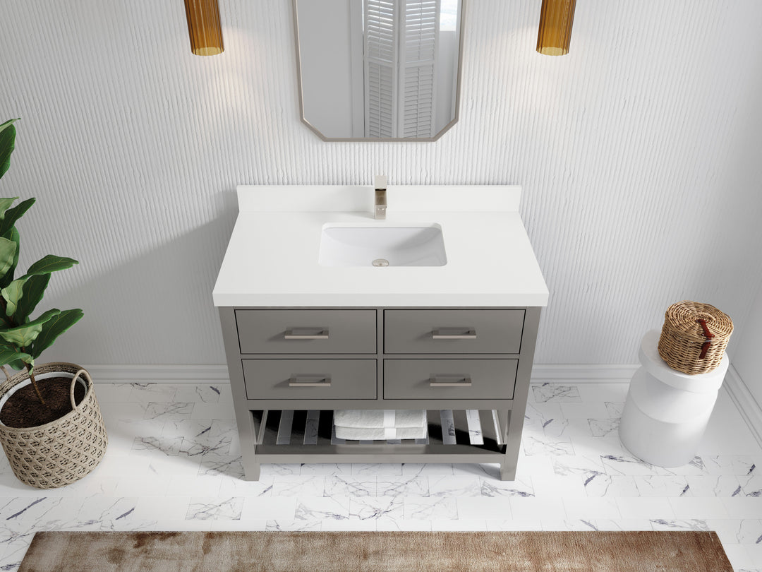 Parker 42 in. W x 22 in. D Single Sink Bathroom Vanity