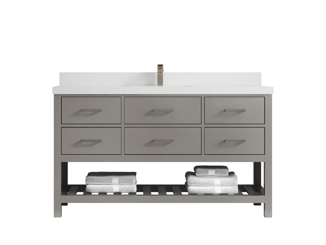 Parker 60 in. W x 22 in. D Single Sink Bathroom Vanity