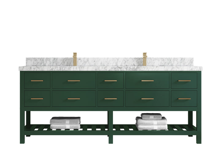 Parker 84 in. W x 22 in. D Double Sink Bathroom Vanity - photo 19