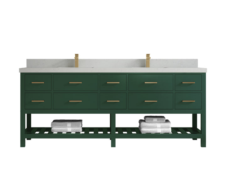 Parker 84 in. W x 22 in. D Double Sink Bathroom Vanity - photo 21