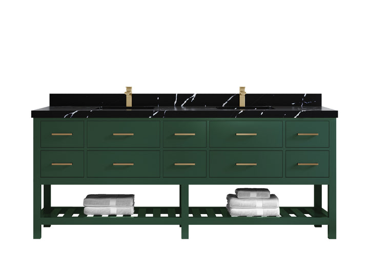 Parker 84 in. W x 22 in. D Double Sink Bathroom Vanity - photo 8
