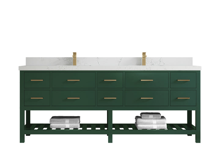 Parker 84 in. W x 22 in. D Double Sink Bathroom Vanity - photo 23
