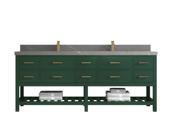 Parker 84 in. W x 22 in. D Double Sink Bathroom Vanity - photo 27