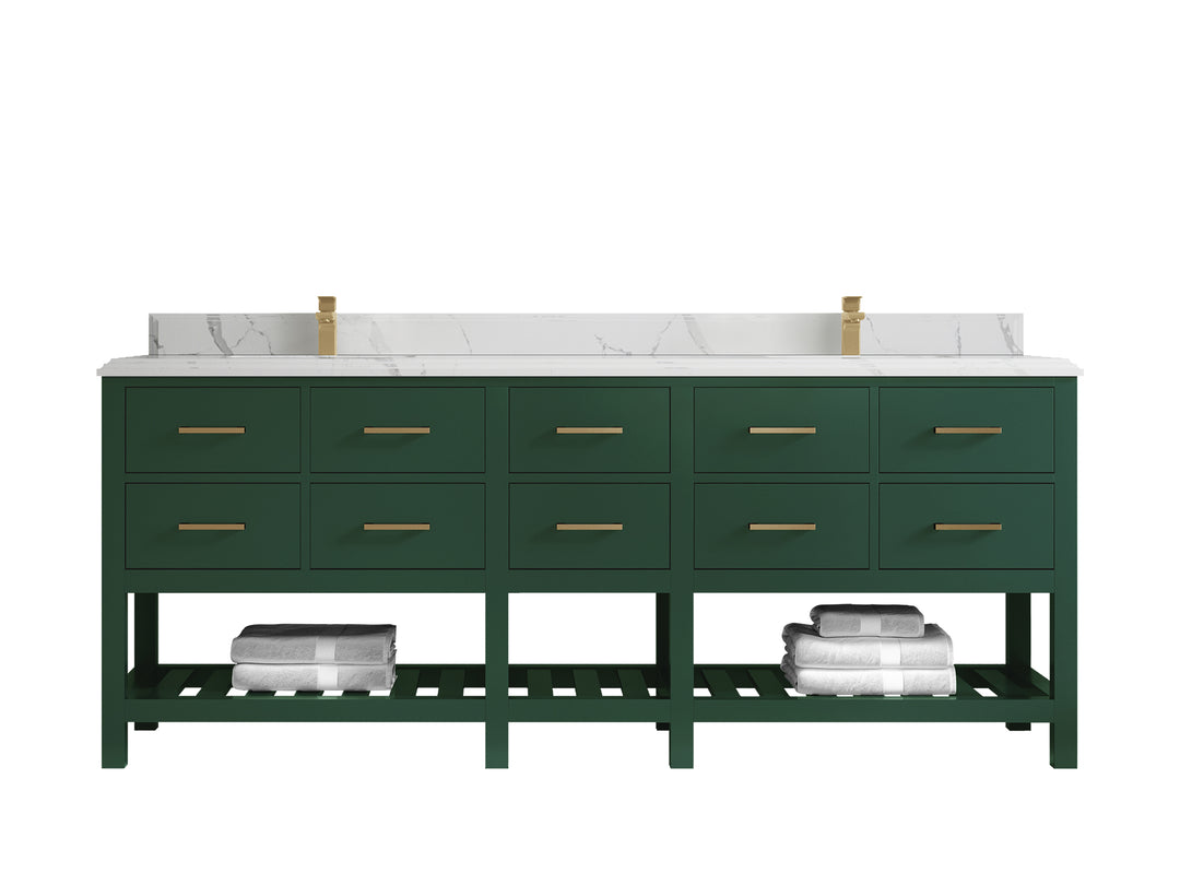Parker 84 in. W x 22 in. D Double Sink Bathroom Vanity
