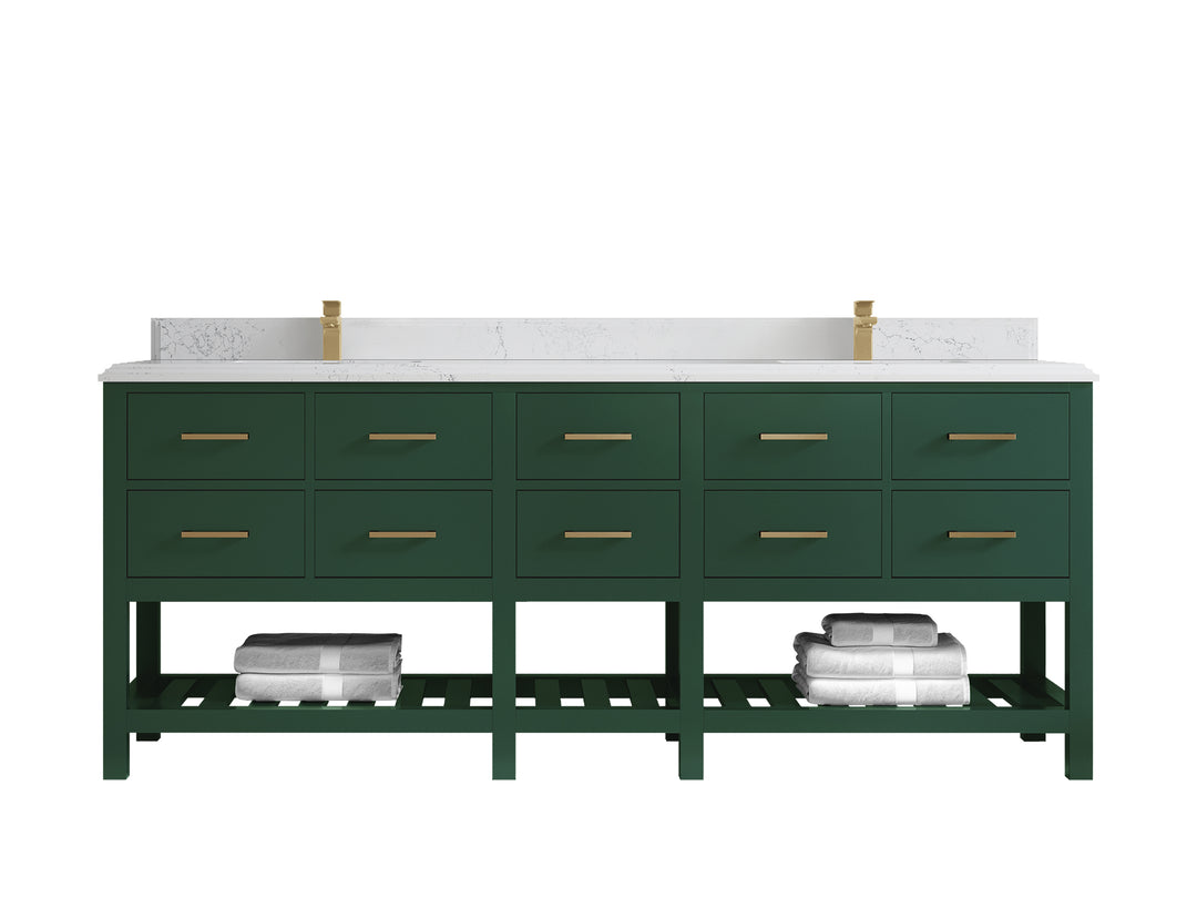 Parker 84 in. W x 22 in. D Double Sink Bathroom Vanity