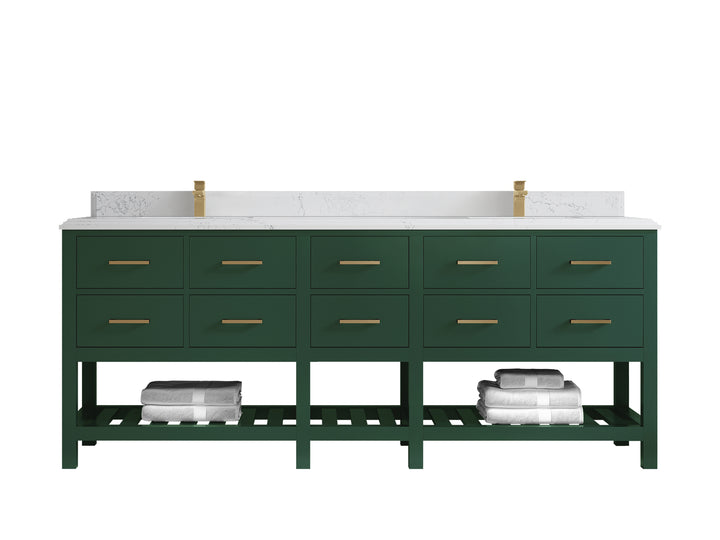 Parker 84 in. W x 22 in. D Double Sink Bathroom Vanity - photo 21