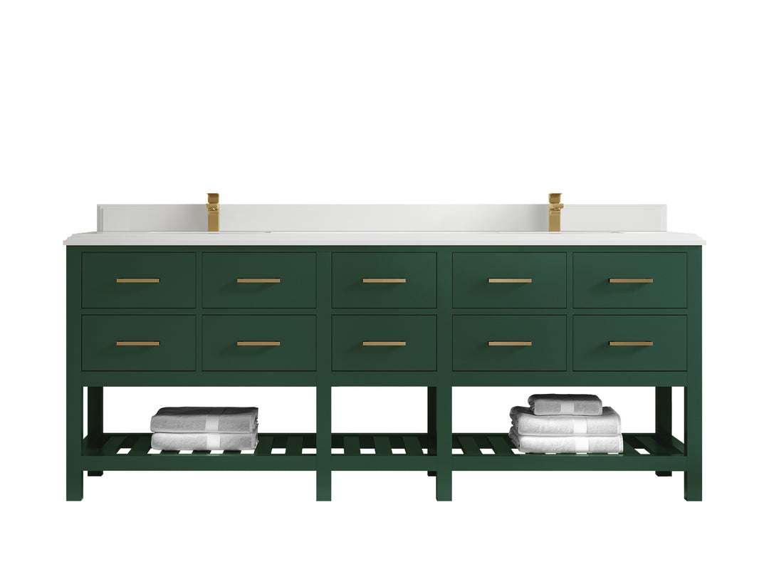 Parker 84 in. W x 22 in. D Double Sink Bathroom Vanity